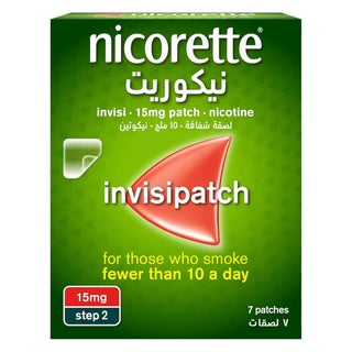 Nicorette Nicotine 15mg Invisi Patches, Pack of 7’s