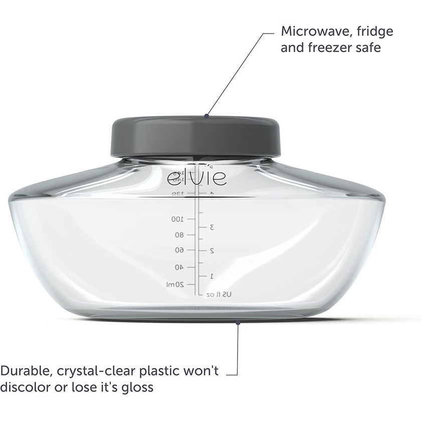 Elvie Pump Breastmilk Storage Bottles, Pack of 3's