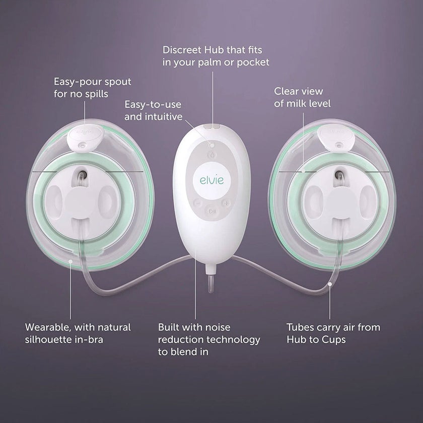 Elvie Stride Wearable Electric Breast Pump Double