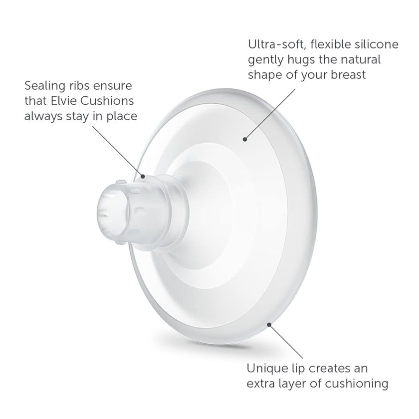 Elvie Soft Silicone Nipple Cushions, Size 17mm, Pack of 2's