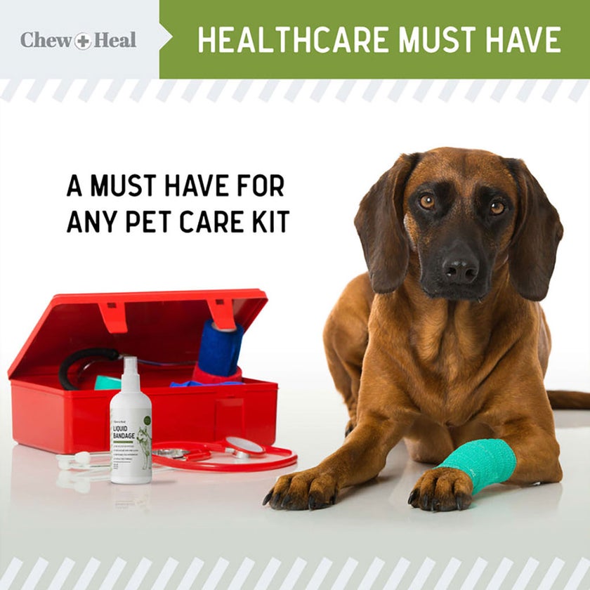 Chew + Heal Liquid Bandage Spray For Dogs 118ml