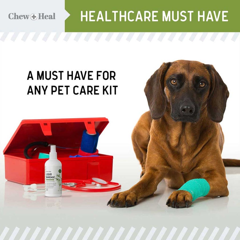 Chew + Heal Liquid Bandage Spray For Dogs 236ml