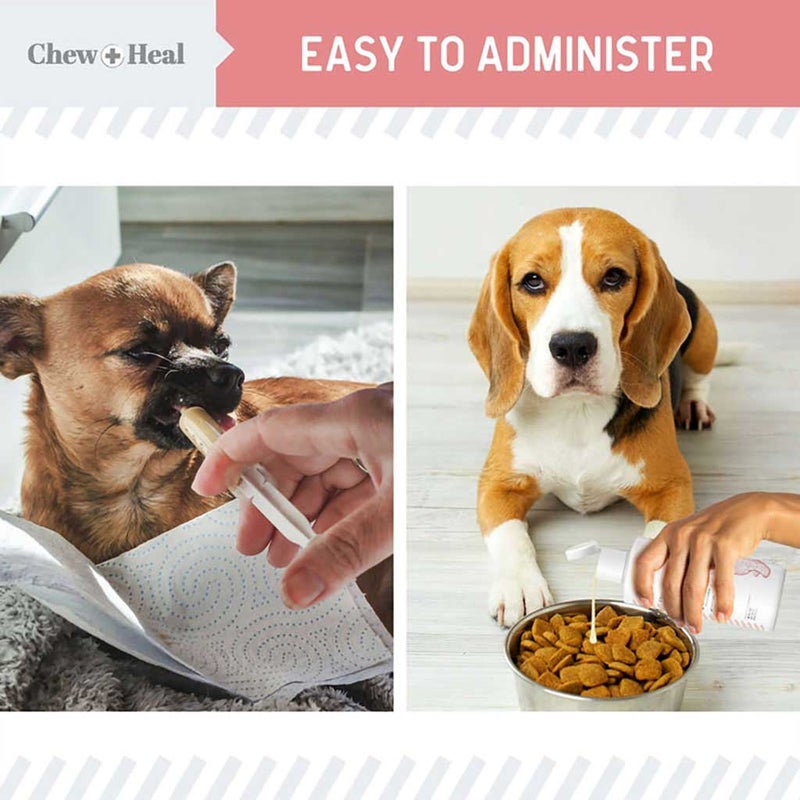 Chew + Heal Stop The Diarrhea Oral Liquid Digestive Aid For Dogs 59ml