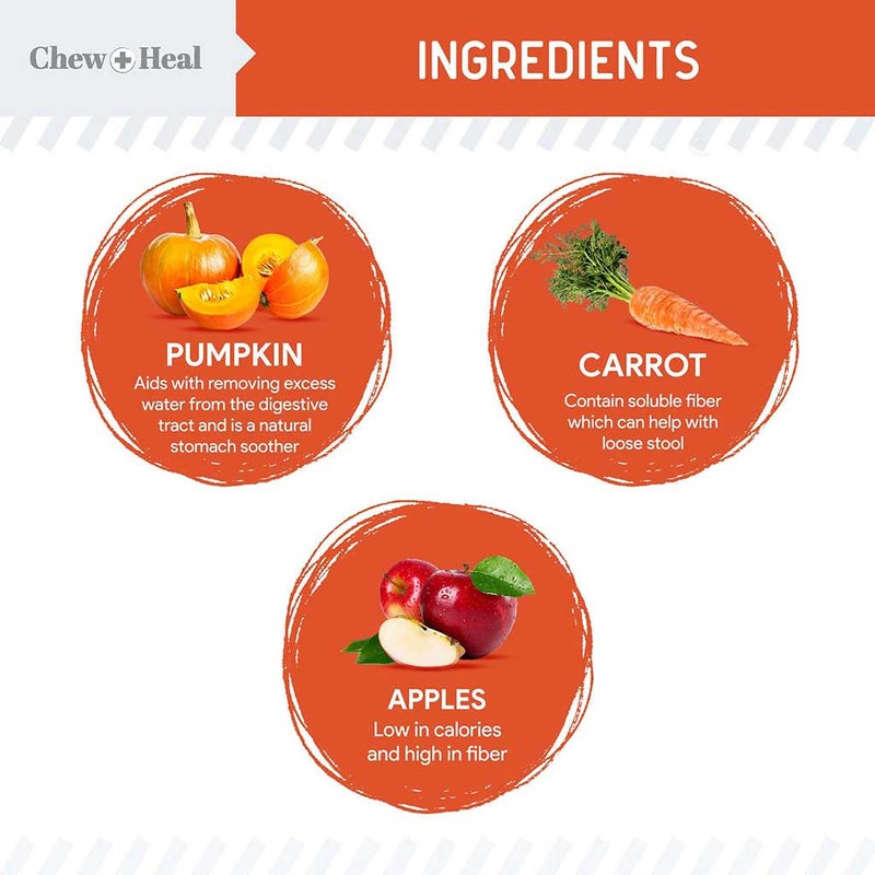 Chew + Heal Organic Pumpkin Digestive Defense Powder For Dogs 454g