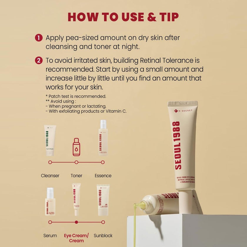 K-Secret Seoul 1988 4% Retinal Liposome Eye Cream 30ml
