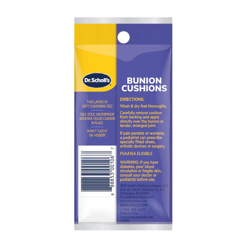 Dr.Scholl's Bunion Cushions, Pack of 6's