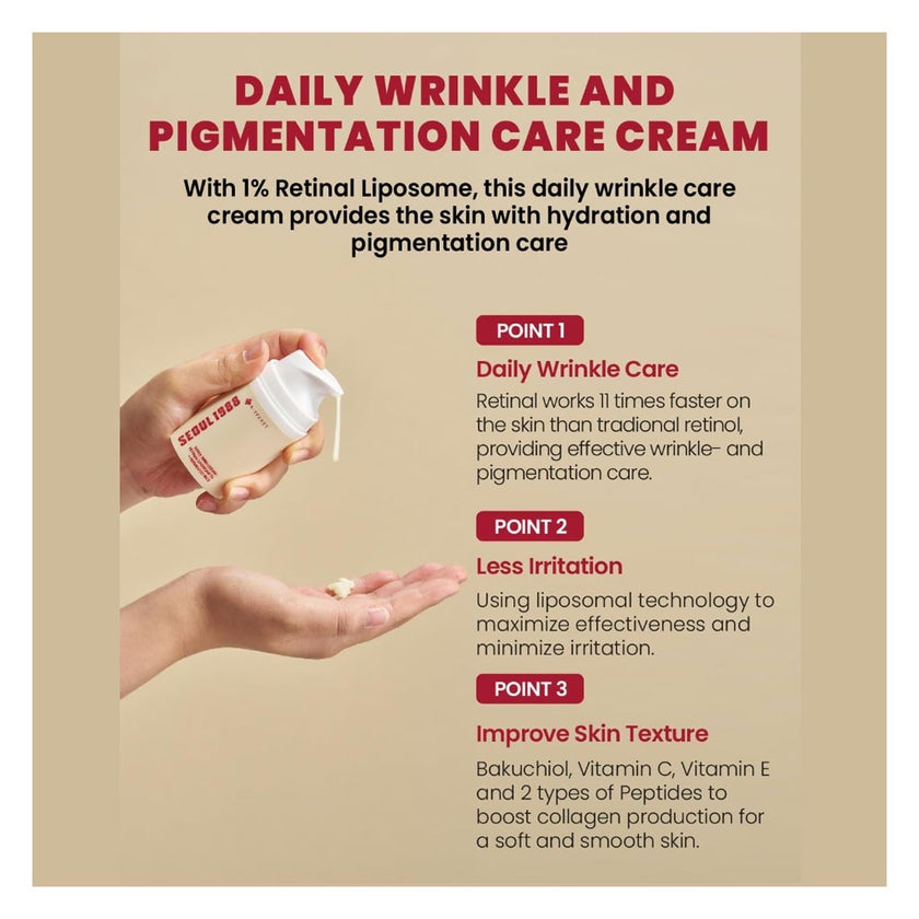 K-Secret Seoul 1988 Retinal Liposome 1% + Fermented Rice Cream 50ml