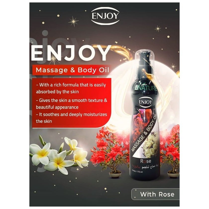 Enjoy Rose Massage & Body Oil 175ml