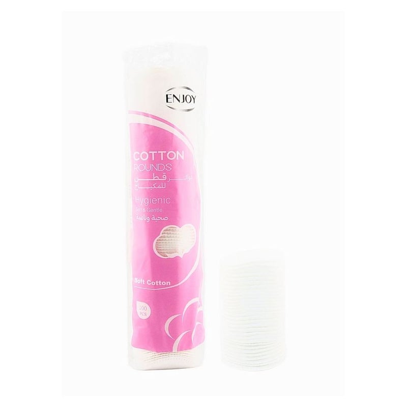 Enjoy Soft Cotton Round Pads, Pack of 100's