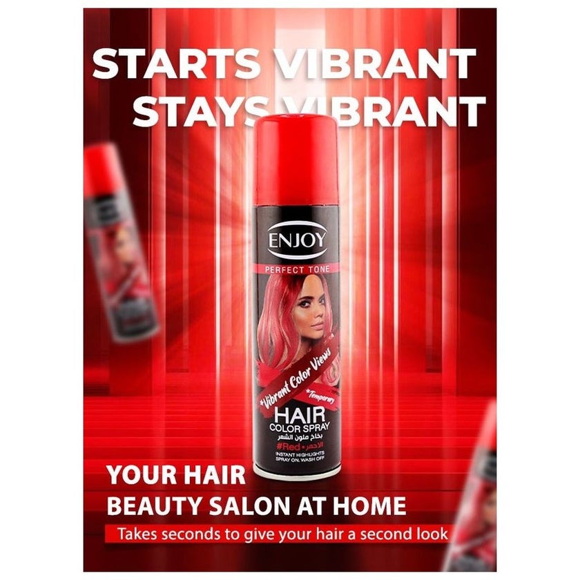 Enjoy Hair Color Spray 150ml - Red