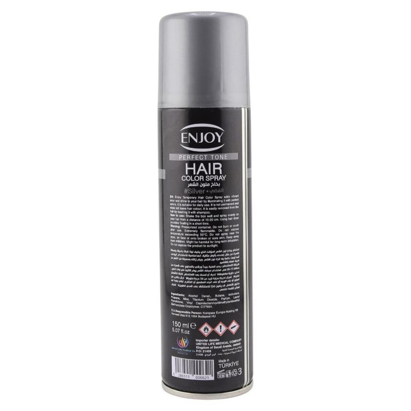 Enjoy Hair Color Spray 150ml - Silver
