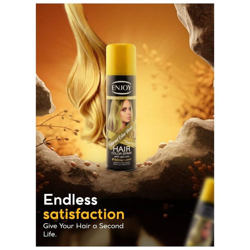 Enjoy Hair Color Spray 150ml - Yellow Color