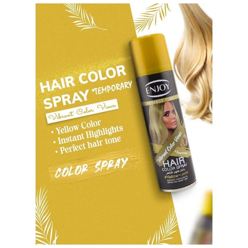 Enjoy Hair Color Spray 150ml - Yellow Color