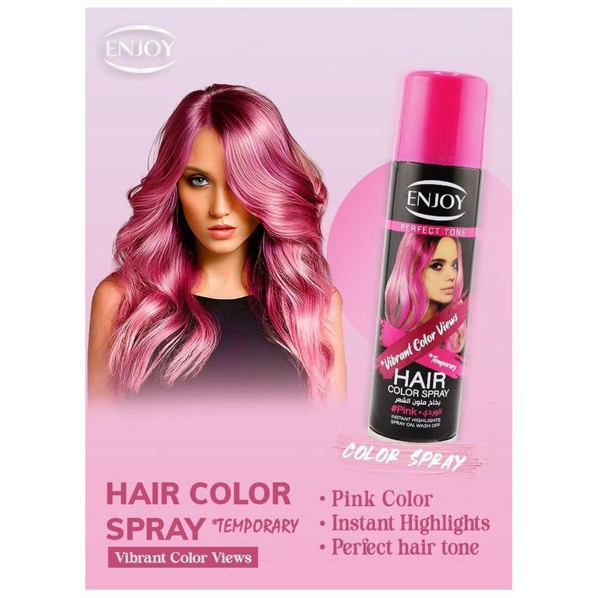 Enjoy Hair Color Spray 150ml - Pink Color