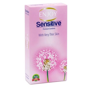 Enjoy Sensitive Premium Condoms, Pack of 12's