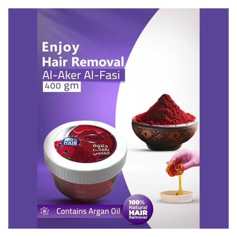Enjoy Advanced Aker Fassi Argan Hair Removal Wax 400g