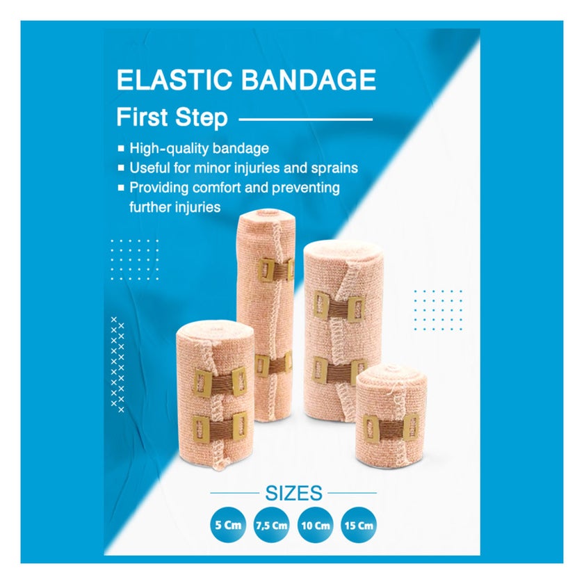 First Step Plus Elastic Bandage, Size 15cm x 4.5m