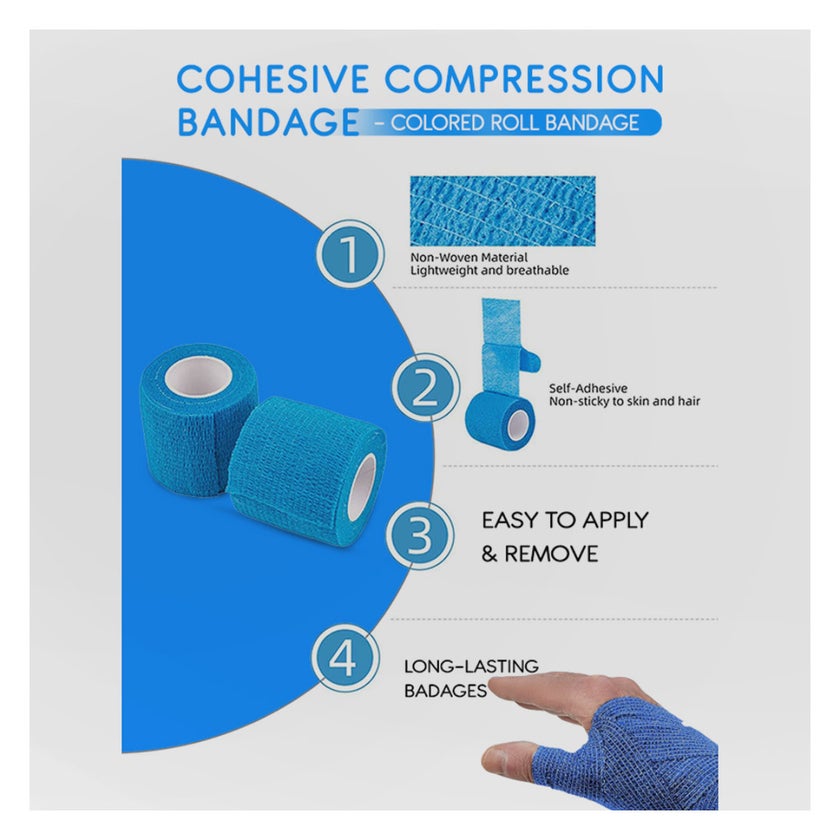 First Step Cohesive Bandage, Size 15cm x 4.5m