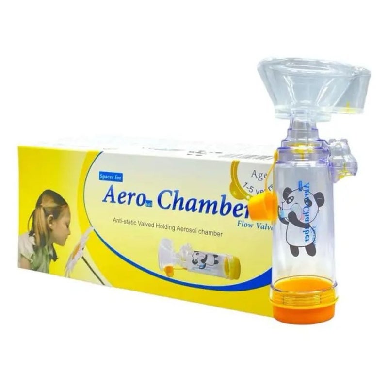 First Step AeroChamber Plus Flow-Vu Anti-static Valved Holding Chamber For 1 To 5 Year Old - Medium