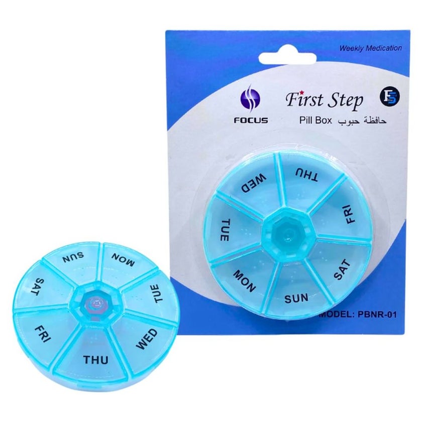 First Step Pill Box For Weekly Medication Planner