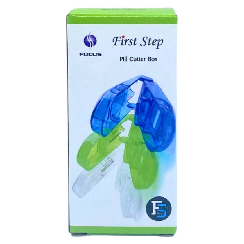 First Step Pill Cutter Box, Color Green