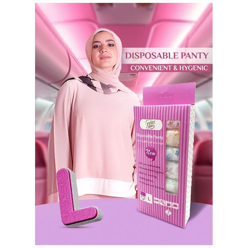 Pure Life Disposable Panty, Size Large, Pack of 7's