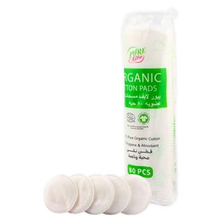 Pure Life Organic Hygienic & Absorbent Cotton Pads, Pack of 80's