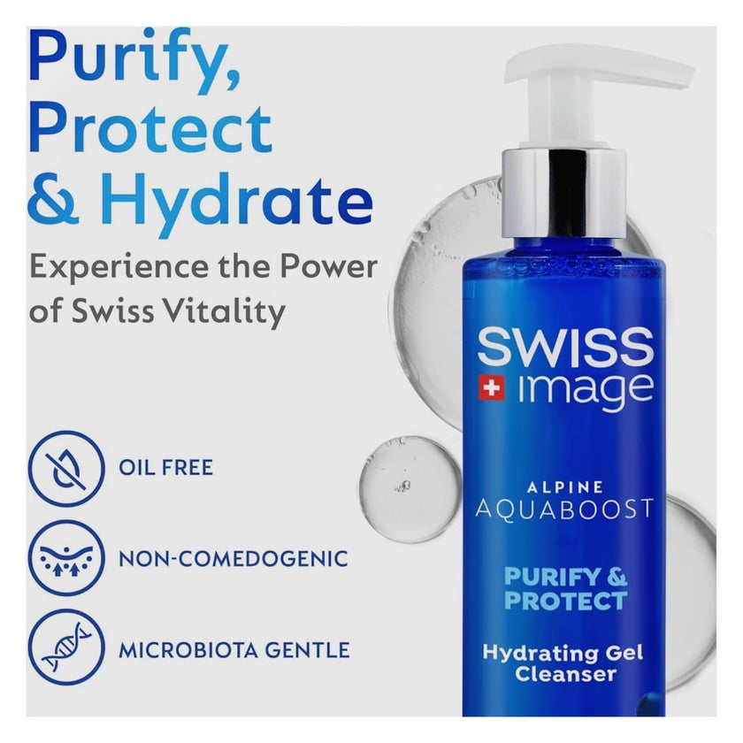 Swiss Image Alpine Aquaboost Purify & Protect Hydrating Gel Cleanser 200ml