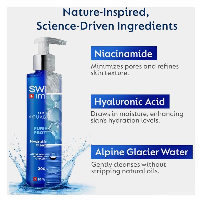 Swiss Image Alpine Aquaboost Purify & Protect Hydrating Gel Cleanser 200ml