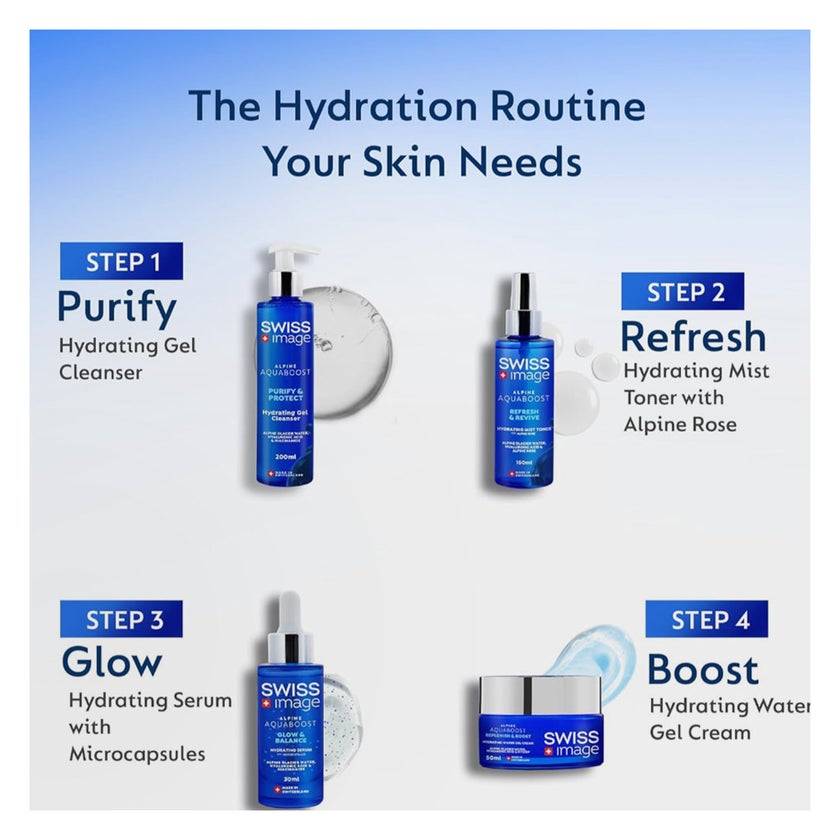 Swiss Image Alpine Aquaboost Purify & Protect Hydrating Gel Cleanser 200ml