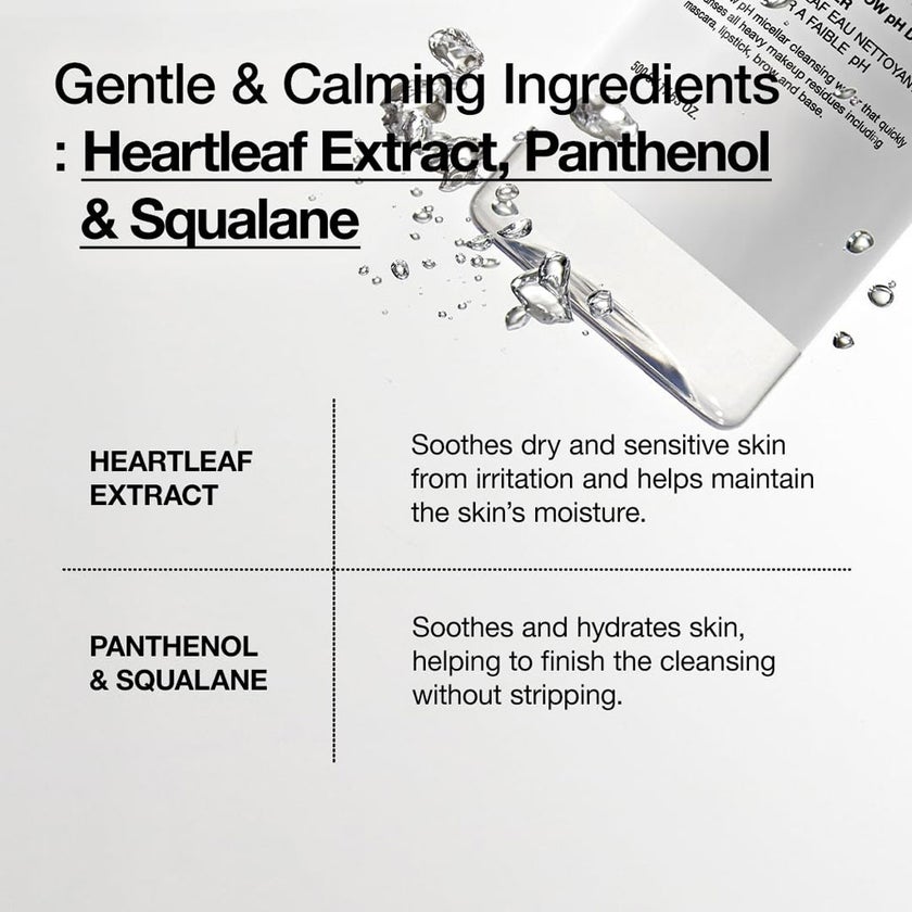 Anua Heartleaf & Panthenol Low pH Deep Cleansing Water 500g