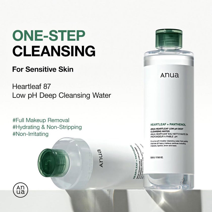 Anua Heartleaf & Panthenol Low pH Deep Cleansing Water 500g