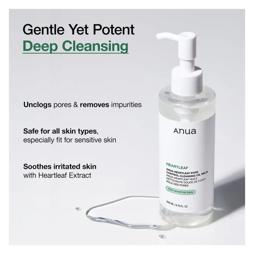 Anua Heartleaf Pore Control Mild Cleansing Oil 200ml