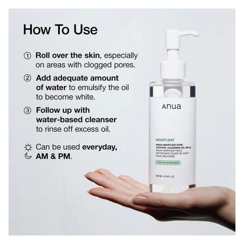 Anua Heartleaf Pore Control Mild Cleansing Oil 200ml