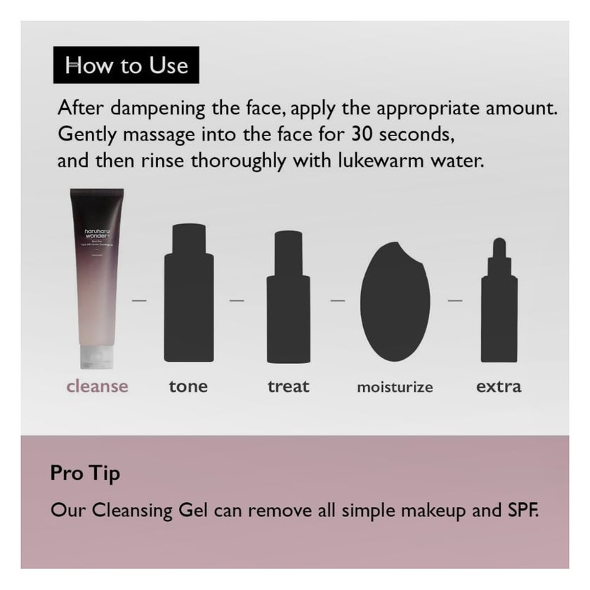 Haruharu Wonder Black Rice Triple AHA Gentle Cleansing Gel 100ml