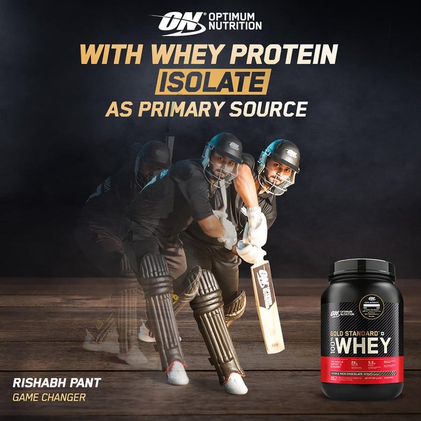Optimum Nutrition Gold Standard 100% Whey Double Rich Chocolate Protein Powder 1lb