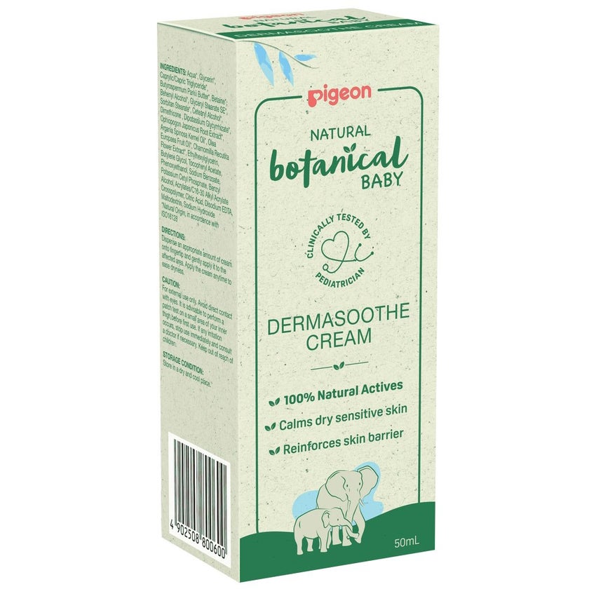 Pigeon Natural Botanical Baby Dermasoothe Cream 50ml