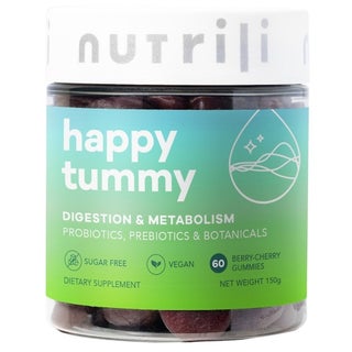 Nutrili Happy Tummy Adult Gummies For Digestion & Metabolism Support, Pack of 60's