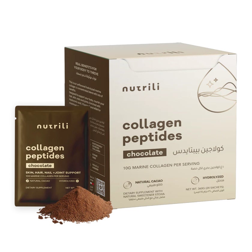 Nutrili Collagen Peptide Sachets - Chocolate Flavor, Pack of 24's