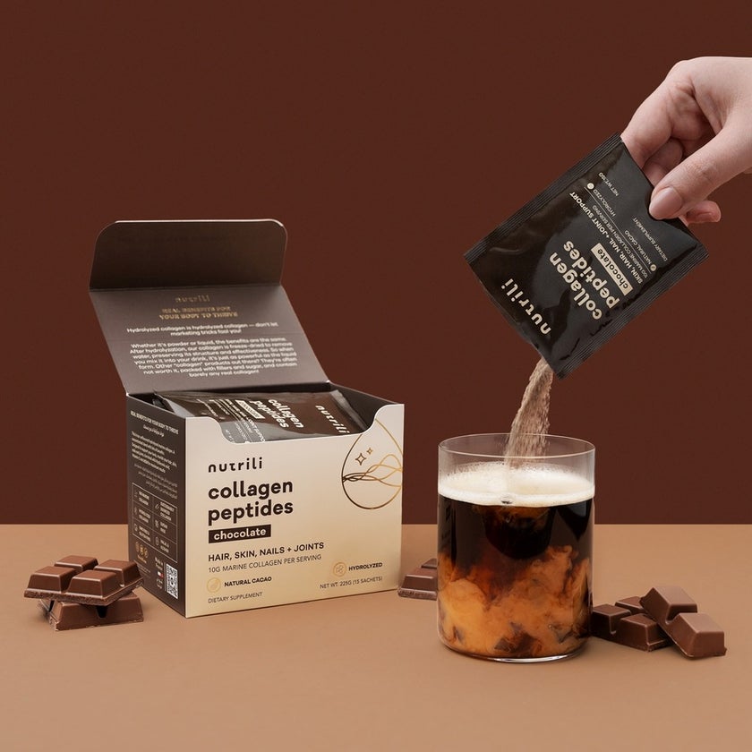 Nutrili Collagen Peptide Sachets - Chocolate Flavor, Pack of 24's