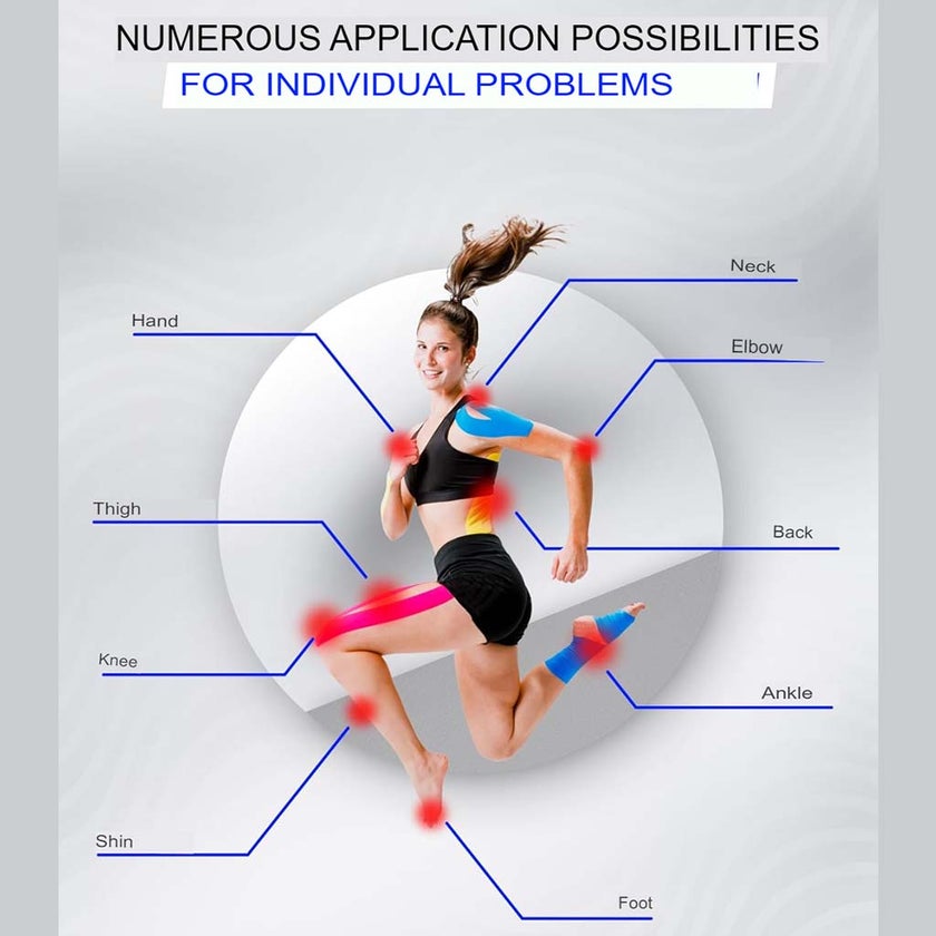 Kintex Kinesiology Classic Tape For Pain Relief - Beige Color, Size - 5 x 500cm