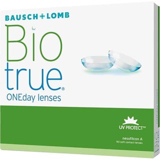 Biotrue One Day Clear Contact Lenses, Base Curve 8.6, Power -4.00, Pack of 90’s