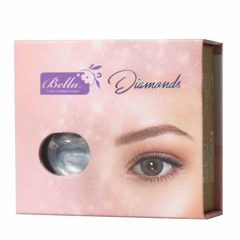 Bella Diamond Color Contact Lenses, Base Curve 8.6, Mysterious Color, Pack of 2’s