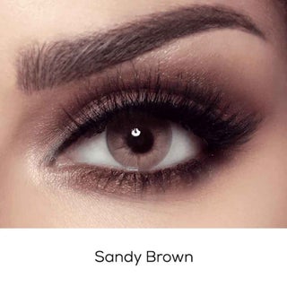 Bella Elite Sandy Brown Contact Lenses - Base Curve 8.6, Pack of 2’s