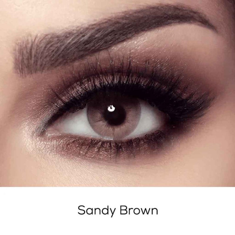 Bella Elite Sandy Brown Contact Lenses - Base Curve 8.6, Pack of 2’s