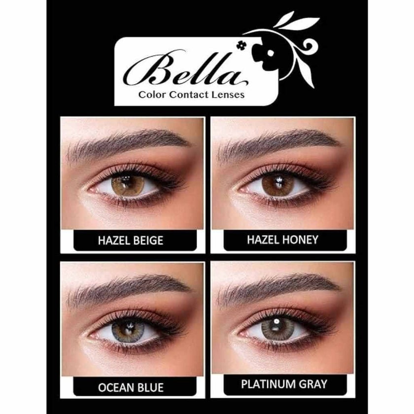 Bella One Day Contact Lenses, Base Curve 8.6, Hazel Honey Color, Pack of 10’s