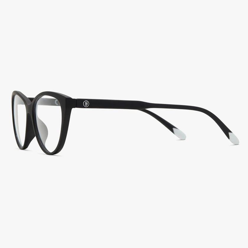 Barner Unisex Reading Glasses, Cat-Eye Shape, Matte Black - +1.00 Power