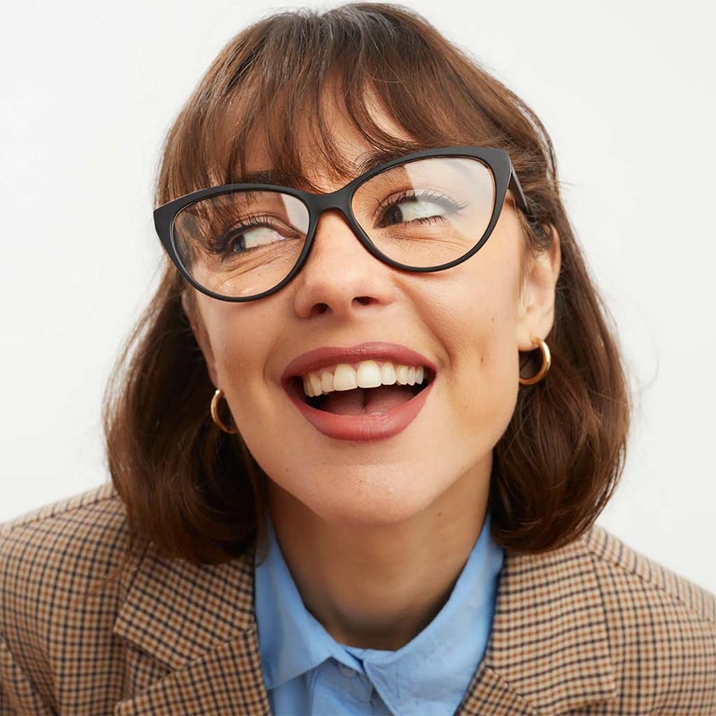 Barner Reading Glasses Astoria Black Noir - Plano Power