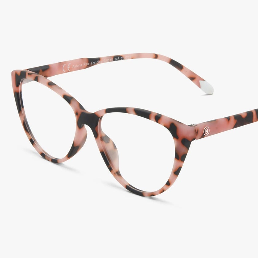 Barner Unisex Reading Glasses, Cat-Eye Shape, Pink Havana - +1.00 Power