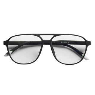 Barner Unisex Reading Glasses, Aviator Shape, Matte Black - +2.00 Power